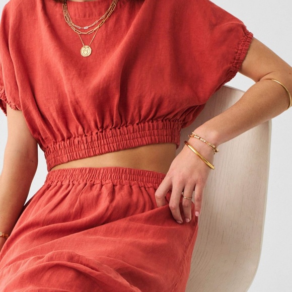 Faherty Cala Linen Top - Picture 4 of 8